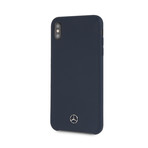 Slim Fit Silicone Case + Microfiber Interior Shock Absorption // iPhone XS Max (Navy)