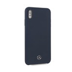 Slim Fit Silicone Case + Microfiber Interior Shock Absorption // iPhone XS Max (Navy)