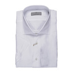 Modern Fit Soild Short Sleeve Shirt // White (US: 43)