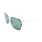 Men's CK18702S 395 Sunglasses // Crystal + Green