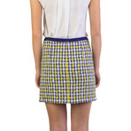 Miu Miu // Cotton Blend Tweed Skirt // Blue (US: 2)