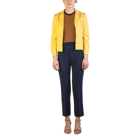 Miu Miu // Cotton Enclosed Buttoned Light Jacket // Yellow (US: 4)