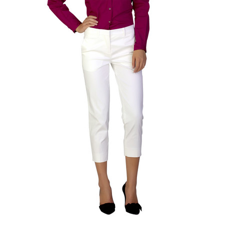 Miu Miu // Cotton Slim Fit Chino Pants // White (US: 0P)