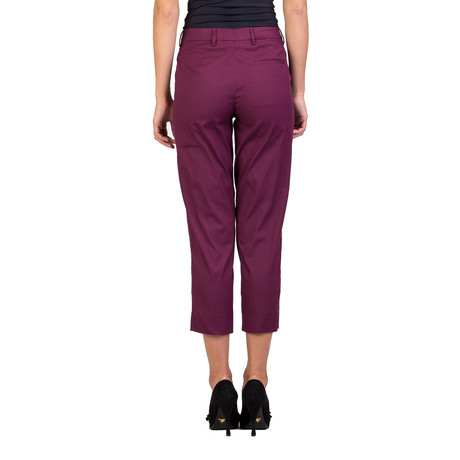 Miu Miu // Cotton Nylon Blend Chino Pants // Maroon (US: 2P)