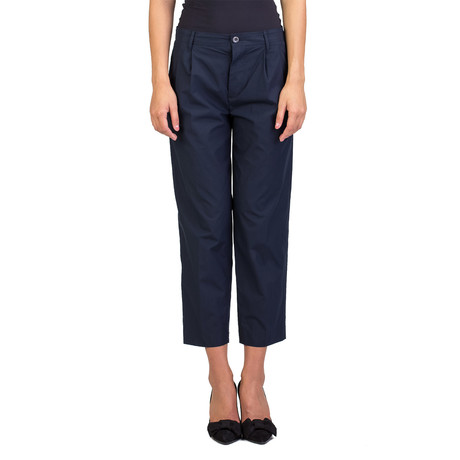 Miu Miu // Cotton Slim Fit Chino Pants // Navy (US: 0P)