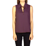 Miu Miu // Cotton Sleeveless Blouse Shirt // Maroon (US: 2)