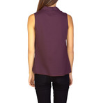 Miu Miu // Cotton Sleeveless Blouse Shirt // Maroon (US: 2)