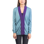 Prada // Wool Silk Blend Cardigan // Two Tone (US: 6)