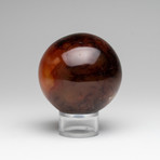 Polished Carnelian Sphere // On Stand