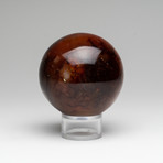 Polished Carnelian Sphere // On Stand