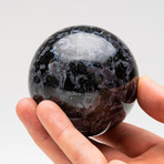 Polished Indigo Gabbro Jasper Sphere // On Stand