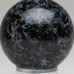 Polished Indigo Gabbro Jasper Sphere // On Stand