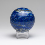 Polished Lapis Lazuli Sphere // On Stand