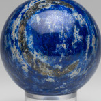 Polished Lapis Lazuli Sphere // On Stand