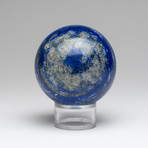 Polished Lapis Lazuli Sphere // On Stand