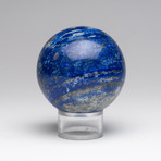 Polished Lapis Lazuli Sphere // On Stand