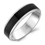 Steel Ring // 7MM // Black (8)