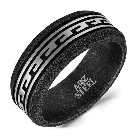 Brushed Tribal Ring // 9MM (8)