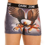 Bald Eagle Printed Boxer // Red + White + Blue (Large)