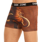 Wooly Mammoth 3D Printed Boxers // Brown (L)