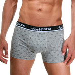 Star Printed Boxers // Gray (M)