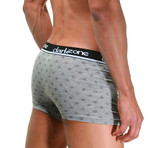 Star Printed Boxers // Gray (2XL)