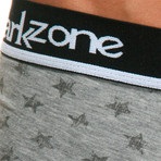 Star Printed Boxers // Gray (M)