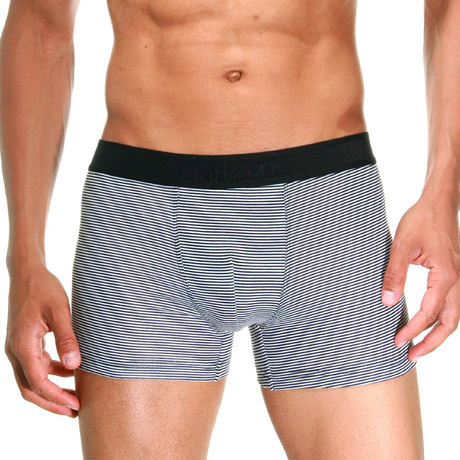 Striped Boxers // Black + White (S)