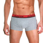 Side Striped Boxer // Gray + Red (S)