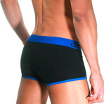 Outline Boxers // Black + Blue (L)