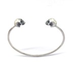 Skull Bangle // Silver