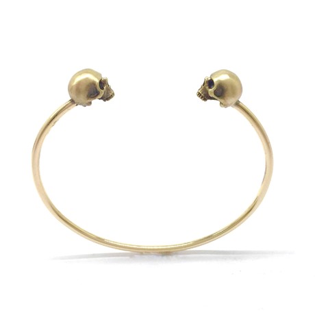 Skull Bangle // Yellow Gold