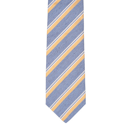 Striped Tie // Blue + Yellow