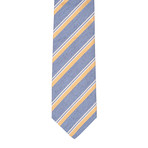 Striped Tie // Blue + Yellow