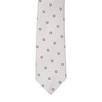 Borelli Napoli // Geometric Tie // White + Silver