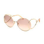 CE124S 724 Sunglasses // Gold + Peach