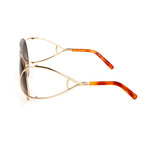 CE124S 736 Sunglasses // Gold + Blonde Havana