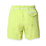 Madras Swim Trunks // Neon Yellow (2XL)