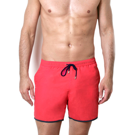 Paris Beach Swim Trunks // Red (XS)