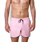 Paris Beach Swim Trunks // Rose (XS)