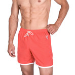 Leonardo Swim Trunks // Coral (3XL)