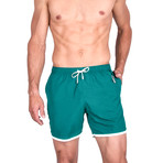 Leonardo Swim Trunks // Dark Green (S)