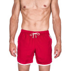 Leonardo Swim Trunks // Red (L)