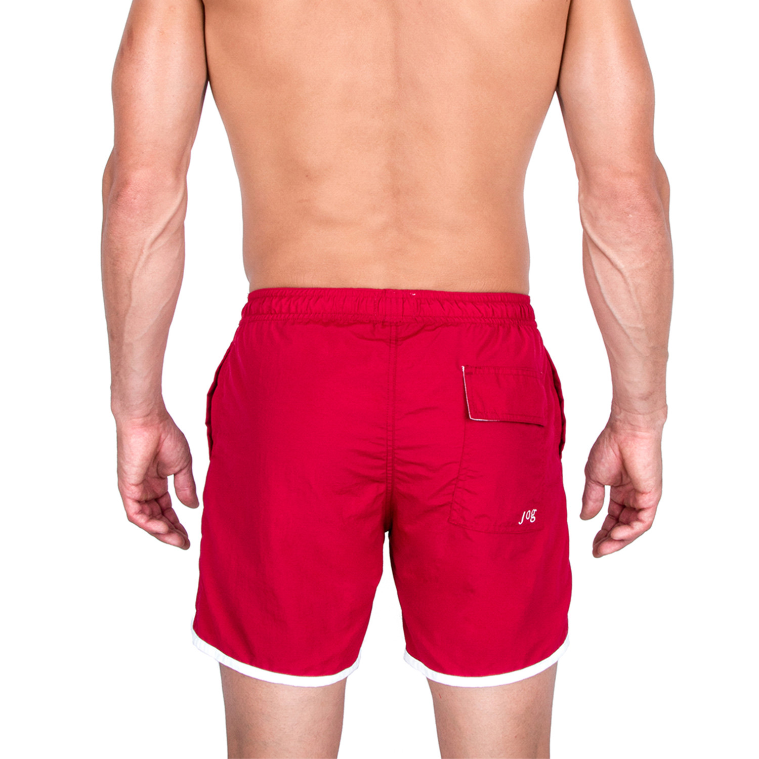 Leonardo Swim Trunks // Red (XL) - JOG - Touch of Modern