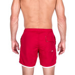 Leonardo Swim Trunks // Red (L)