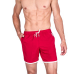 Leonardo Swim Trunks // Red (L)