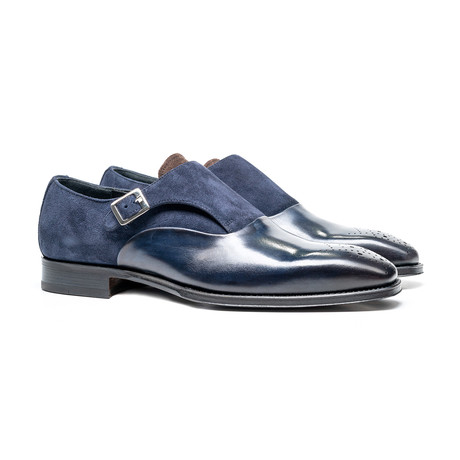 Augusto Exclusive Buckle Loafer // Blue (Euro: 40)