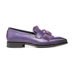 Nerone Exclusive Fringe Moccasin // Calf Crust Violet (Euro: 40)