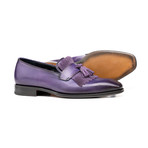 Nerone Exclusive Fringe Moccasin // Calf Crust Violet (Euro: 42)