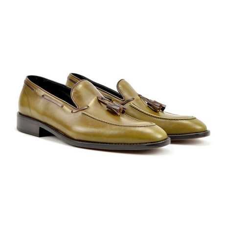 Romeo Tassel Loafer // Olive (Euro: 40)